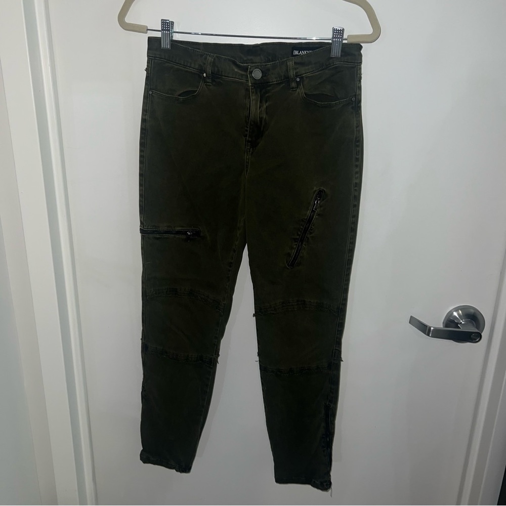 BLANKNYC Mid Rise Skinny Jeans Army Green